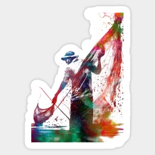 Fishing sport art #fishing Sticker